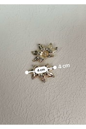 Heliophilia Silver Pendientes de Latón Dorado, Cierre a Presión, 2 Pulgadas de Largo KPEGMSA3355